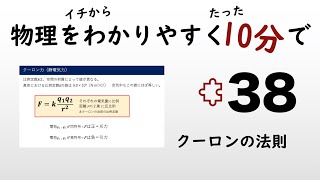 【物理の授業を10分で】#38 クーロンの法則【電磁気】