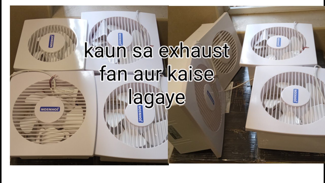 Toilet me exhaust fan kaise lagaye Exhaust fan installation YouTube
