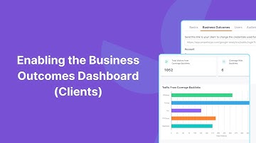 How to Enable PR Business Outcomes Dashboard | Client