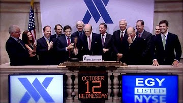 12 October 2011 VAALCO Energy rings the NYSE Closing Bell