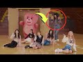 Sub prank kpop idols have no idea that a giant bear will come out of a box ft stayc