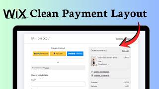 How to edit checkout page in Wix (Payment Setup)