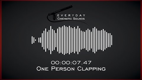 One Person Clapping | HQ Sound Effect