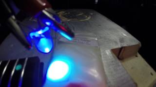 Glow Powder Guitar Inlay Experiment