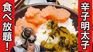 【デブ不可避】辛子明太子が食べ放題！ご飯お代わりし放題の素敵なランチにGO！