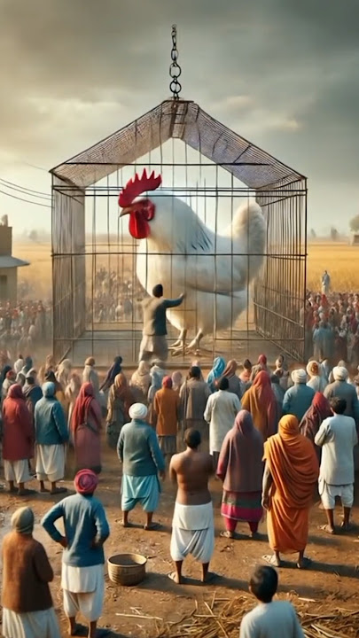 | کبوتر اور مرغی | don't miss end #ai #hen #pigeon #shorts