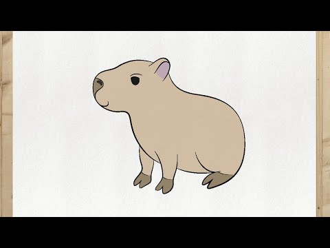 Comecei a estudar desenho digital e fiz essa capivara : r/brasil