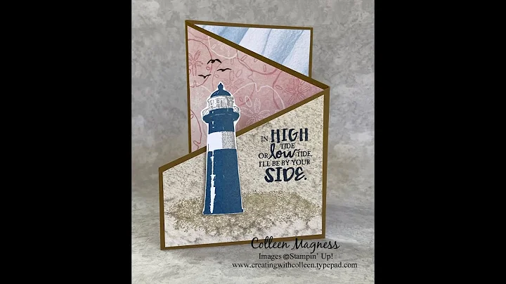 High Tide Nautical Tri-fold Angle Card