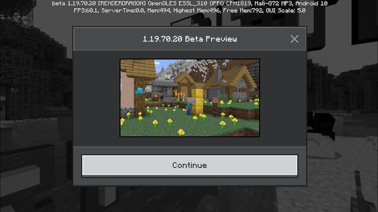 Minecraft Beta Preview 1.19.70.20 Survival 2 YouTube