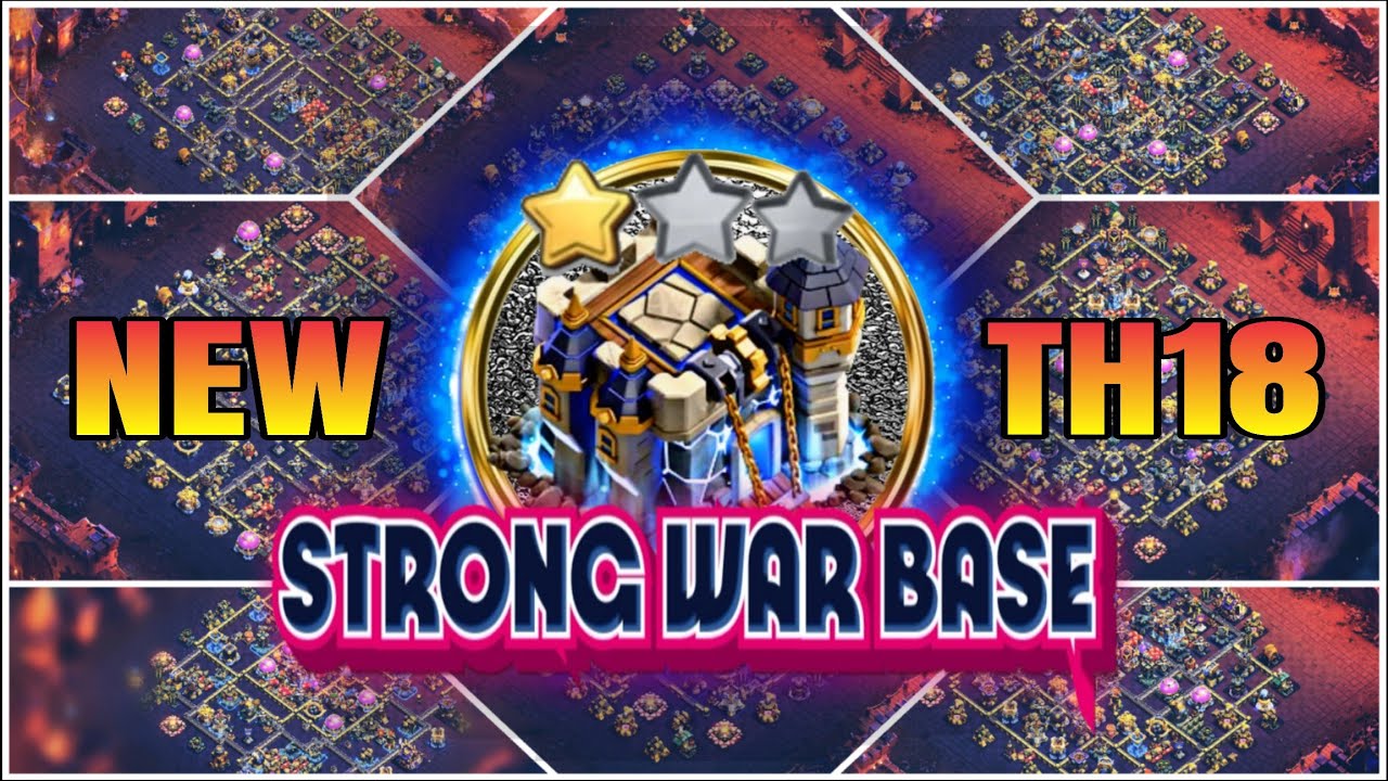TOP-10 STRONG TH18 WAR BASE || TH18 TROPHY PUSHING BASE ANTI 3 STAR || TH18 BASE 2026