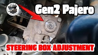 DODGY GARAGE | Mitsubishi Gen 2 Pajero Steering Box Adjustment