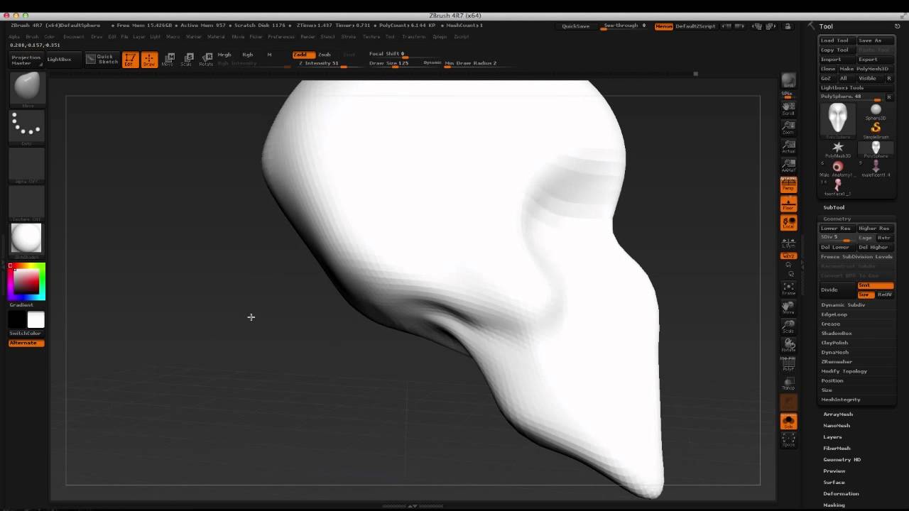 why is zbrush being slow