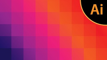 Gradient background with pixel effect in Adobe Illustrator