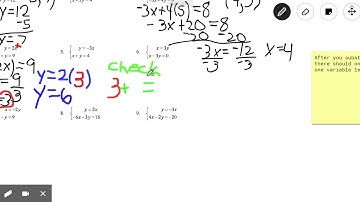 Systems of Equations: Substitution Intro video 2