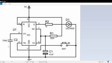 Simplest 5-second delay-off timer using 555