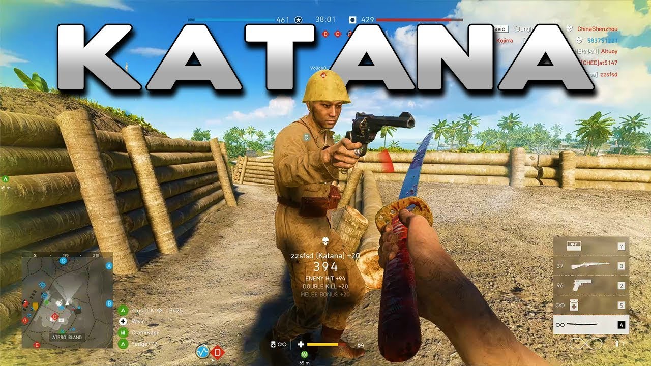 Engager Kollektive Chip Battlefield 5 Katana Gameplay - YouTube