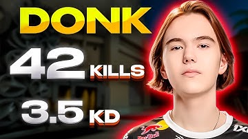 Donk did 42 — 12! HARD GAME from DONK! Donk POV with COMMS! FACEIT CS2 ( MIRAGE )