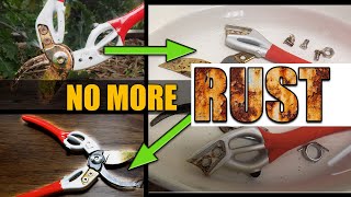 How To Restore Rusted Garden Tools With NO Chemicals!