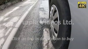 Potholes / Damaged Roads 4K Stock Video clip footage