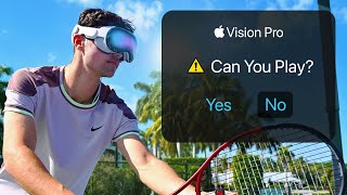 I Became The First Person Ever To Play Tennis In Apple Vision Pro !