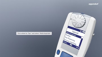 How to use the Multi-Aspiration (Spc) mode with Eppendorf Xplorer® plus electronic pipettes