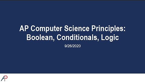 AP Computer Science Principles (Day 3): Conditionals (pt. 1)