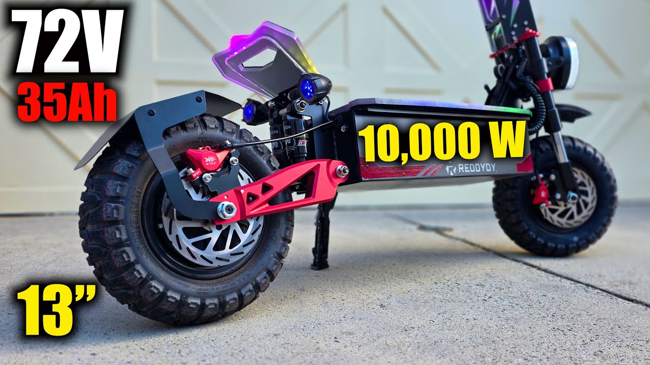 The Cheapest Most Dangerous & Wild 72V 10 000W Electric Scooter Reddydy RD6 PRO Review