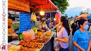 Amazing STREET FOOD Night Market in AYUTTHAYA - Travel to THAILAND 2023