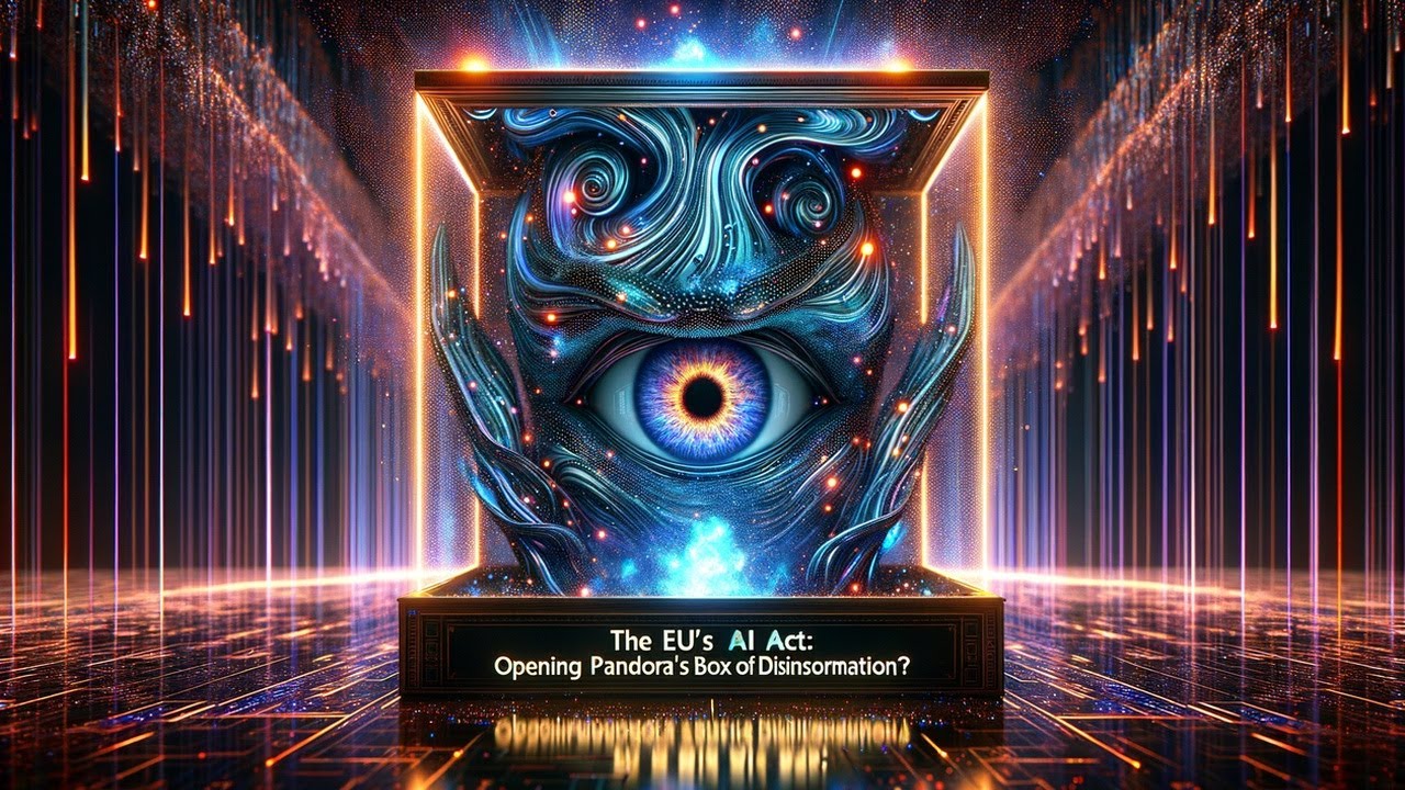 "EU's AI Act: Opening Pandora's Box of Disinformation?" - YouTube