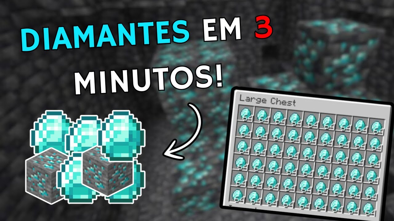 Como achar MUITO DIAMANTE RÁPIDO no MINECRAFT 1.21/20/19/18 ...