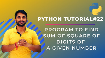 Python Program to find Sum of Square of digits of a given Number - In Hindi
