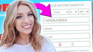 MAKING MY GIRL FRIEND A ROBLOX ACCOUNT!!