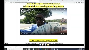 👀How to set up a direct mail campaign👀Direct mail marketing for beginners youtube Marlon O Bennett