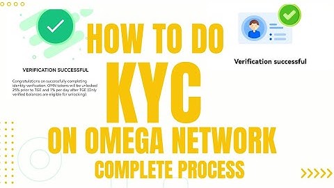 How to Do KYC On OMEGA Network. Complete Process #omeganetwork #omega #crypto