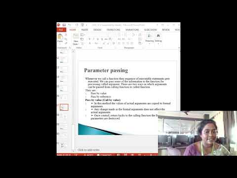 Parameter Passing || PS&FCP || CSE || KRCT