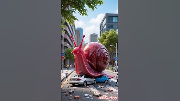 Ốc sên khổng lồ kỳ lạ (strange giant snail) #giant #strange #animals #review #snail #shorts