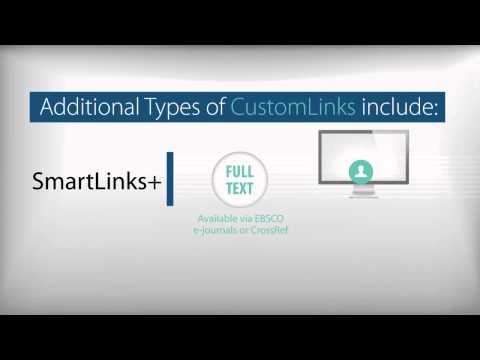 EBSCO Discovery Service CustomLinks - Tutorial