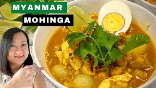 How To Cook Mohinga - Quick & Easy Recipe | Myanmar Street Food