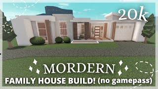 20K! BLOXBURG: MODERN HOUSEBUILD; NO GAMEPASS!!