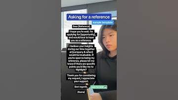 Asking for a reference [Sample Template]