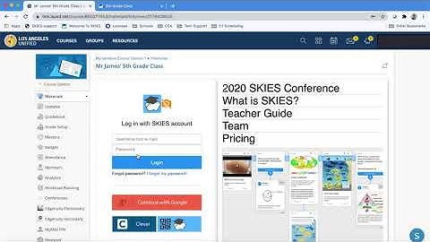How to launch SKIES through Schoology.