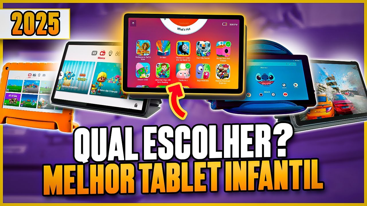 MELHORES TABLETS INFANTIS para Comprar em 2025! Descubra os 5 Modelos IDEAIS - Tablet para Crianças