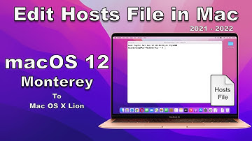 How to edit Hosts file in your Mac Computer - Modify macOS 12 Monterey To Mac OS X Lion  Host file