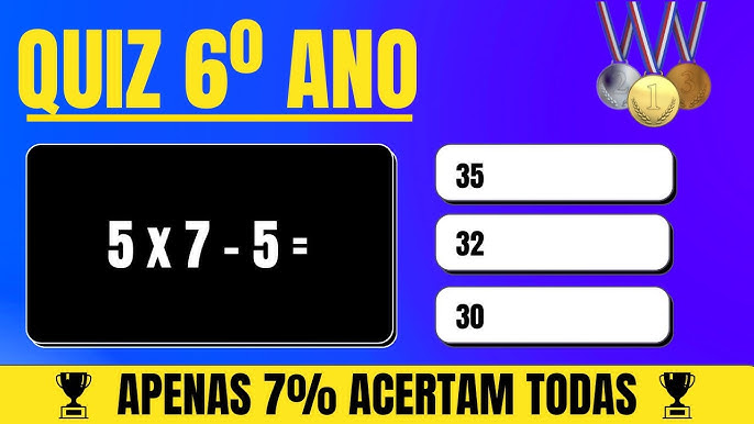 QUIZ DE MATEMÁTICA 8 ANO, PERGUNTAS E RESPOSTAS