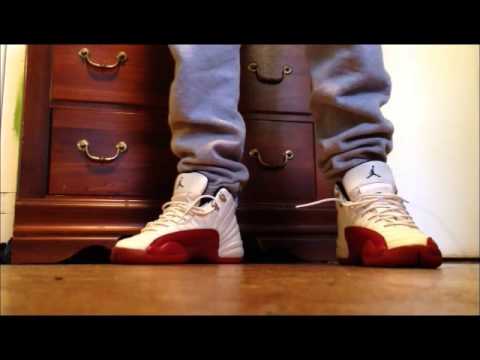 cherry 12s on feet