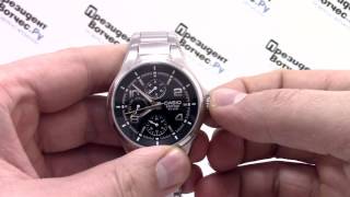 Часы Casio EDIFICE EF-316D-1A [EF-316D-1AVEF] - видео обзор от PresidentWatches.Ru