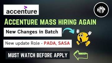 Accenture Mass Hiring Again | New update Accenture | 2024 batch hiring | 2021, 2022, 2023 batch