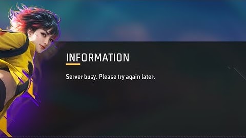 FREE FIRE SERVER BUSY PLEASE TRY AGAIN LATER KYON BATA RAHA HAI 🥺 | FREE FIRE NOT OPEN🖤