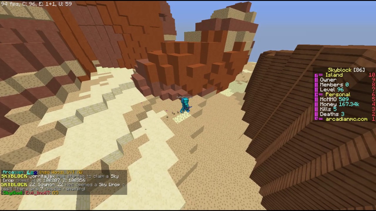 MyBigShlong2 ArcadianMC Skyblock OG - Fly