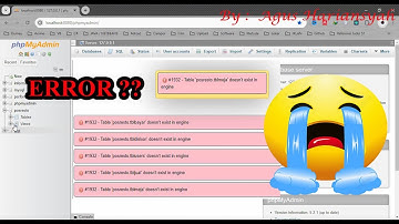 Error 1932 Mysql Tabel Doesn